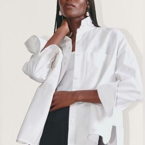 Everlane Boxy Oxford White Button Down